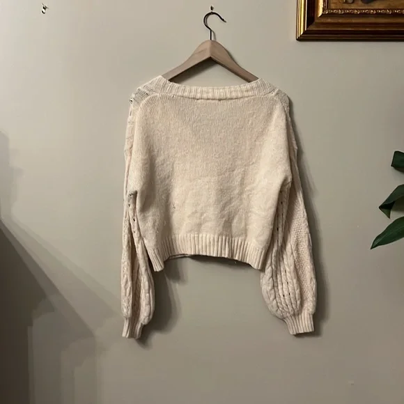Altar’d State Embroidered Sweater Light Pink - M - Picture 3 of 3